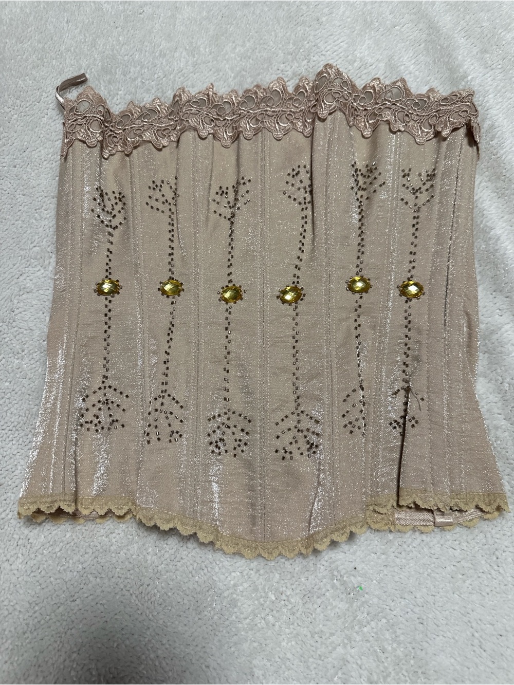 Frederick's of Hollywood Champagne Beige Lingerie Top